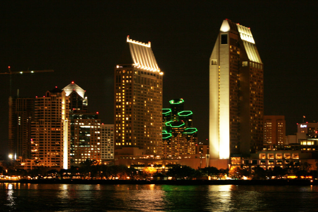 downtown san diego city view at night - Tax Centric Lighting